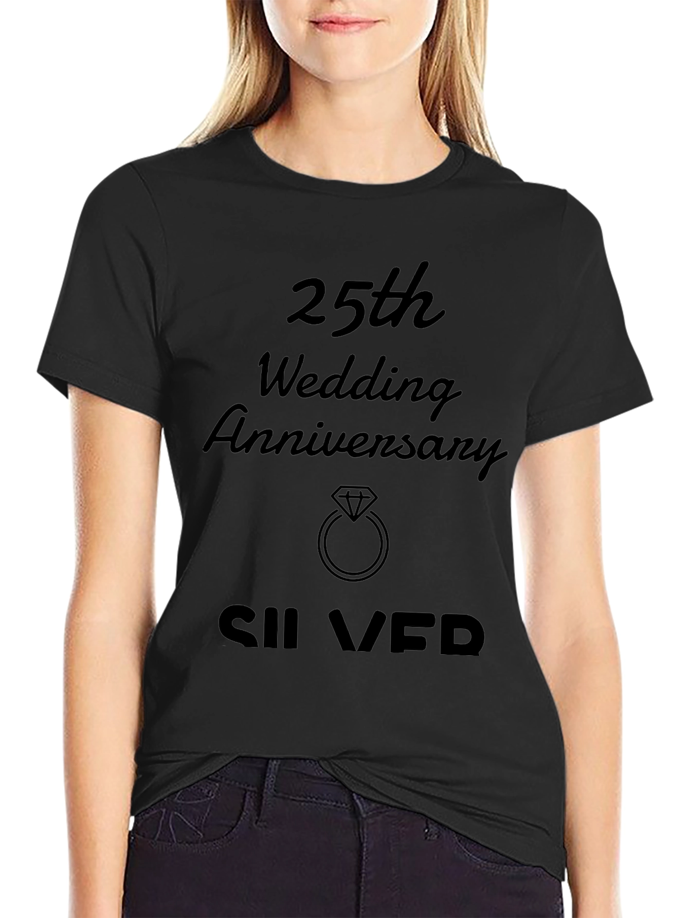 25th Wedding Anniversary Silver T-Shirt