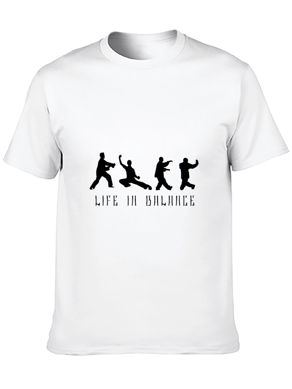 Life In Balance Black Graphic Tee