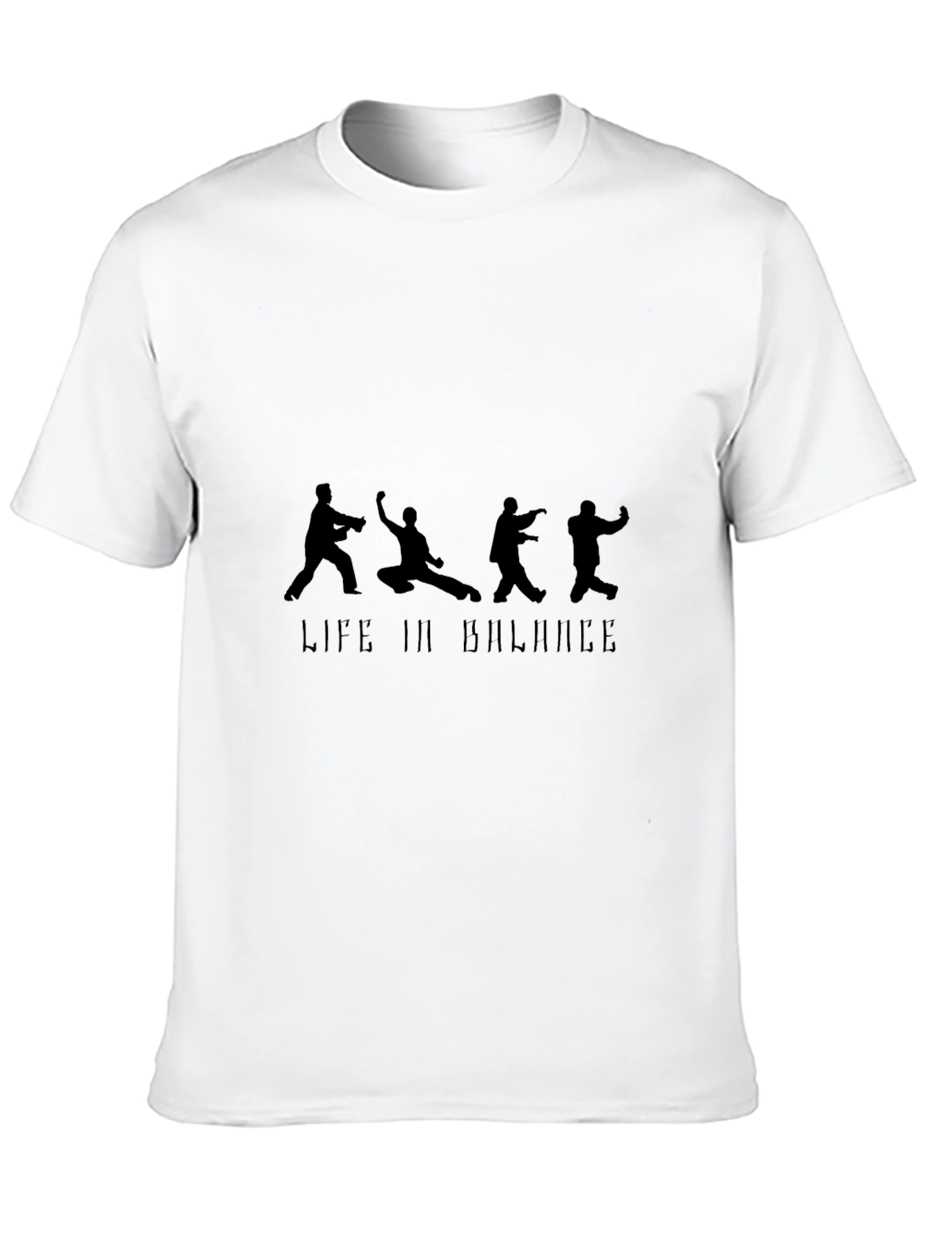 Life In Balance Black Graphic Tee