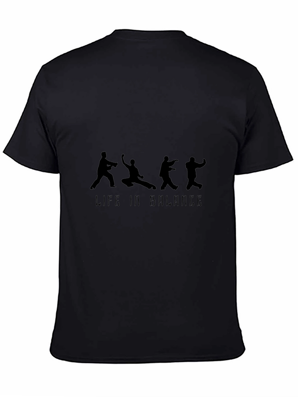 Life In Balance Black Graphic Tee