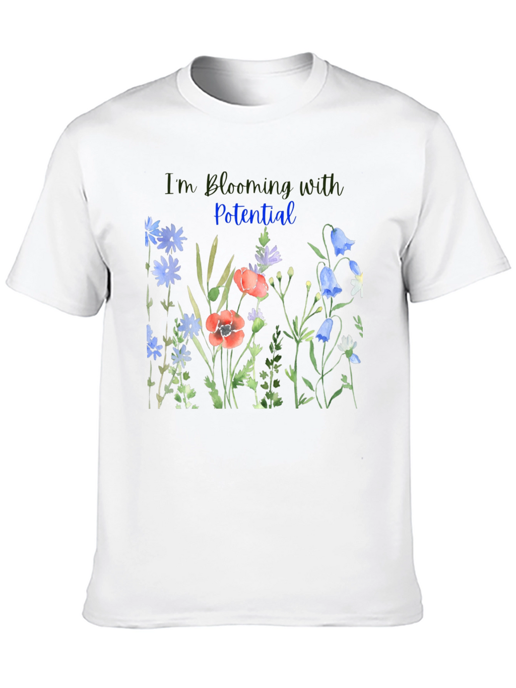 Blooming Potential Black T-Shirt