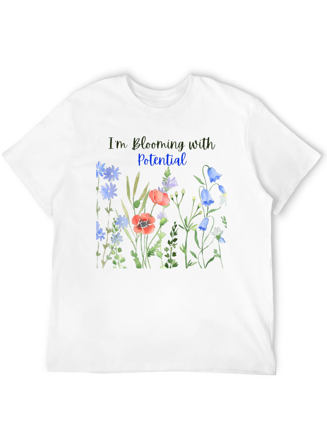 Blooming Potential Black T-Shirt