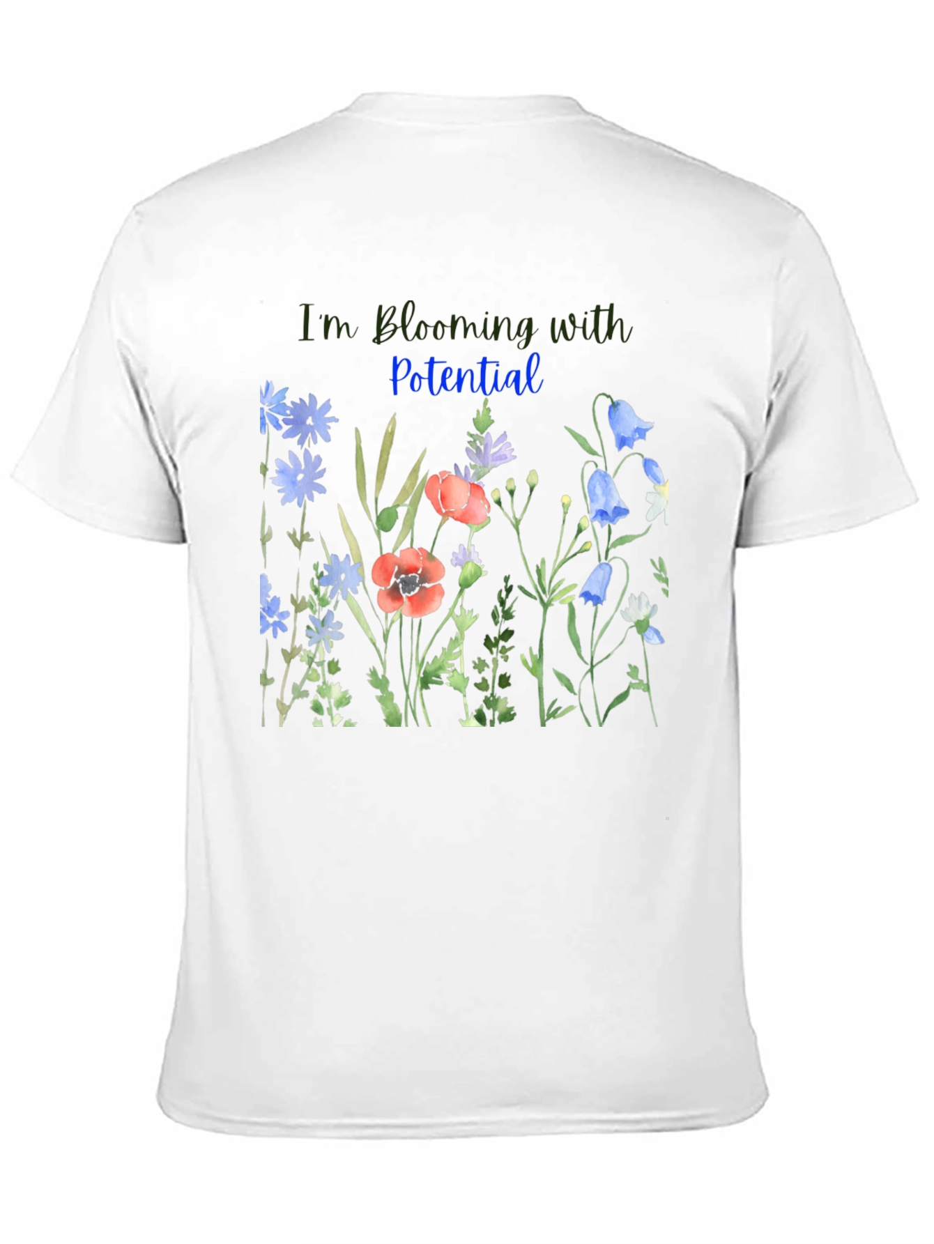 Blooming Potential Black T-Shirt