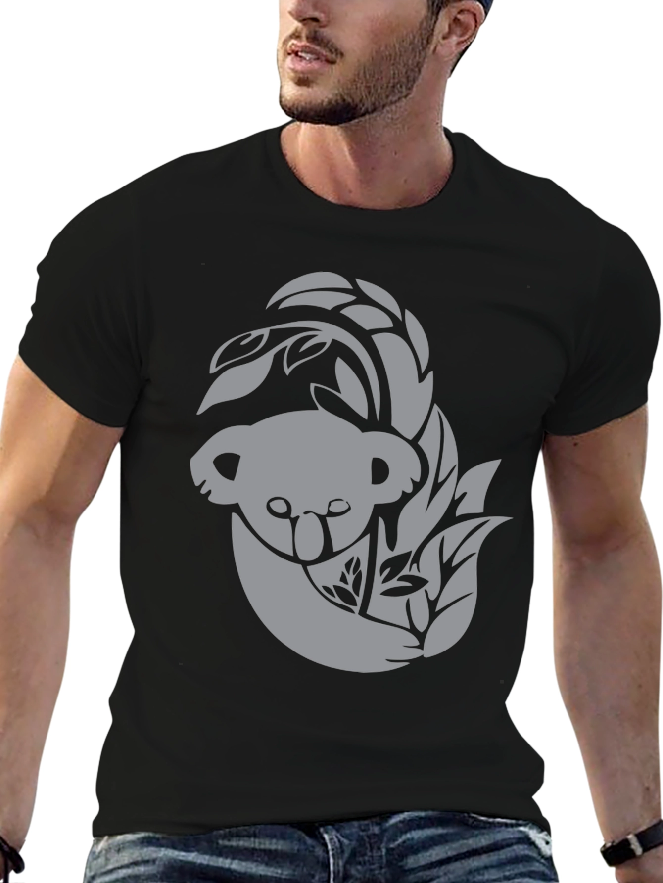 Koala & Eucalyptus Graphic T-Shirt - Soft Cotton Tee