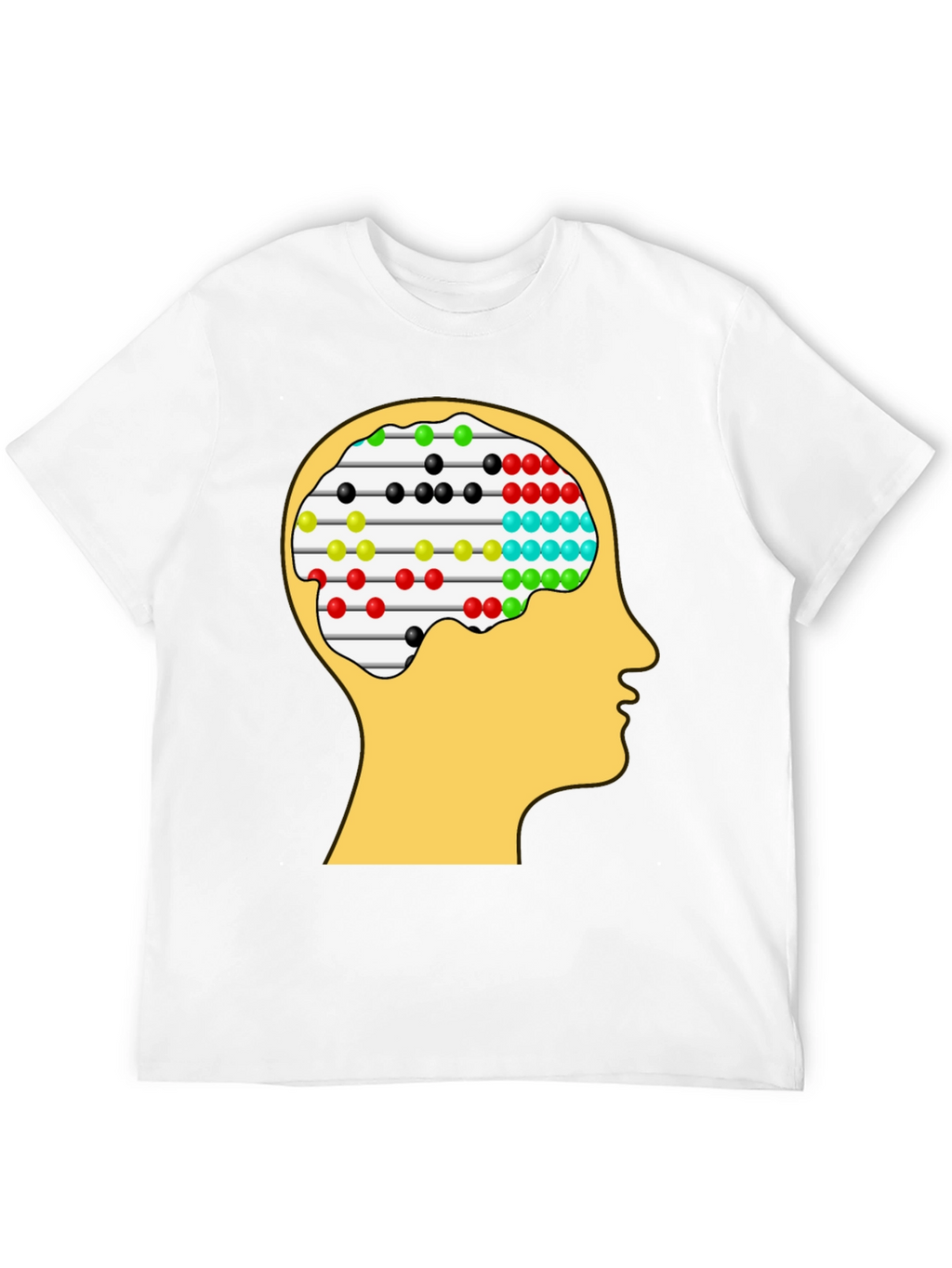 Brain Abacus Graphic Tee - Smart Casual T-Shirt