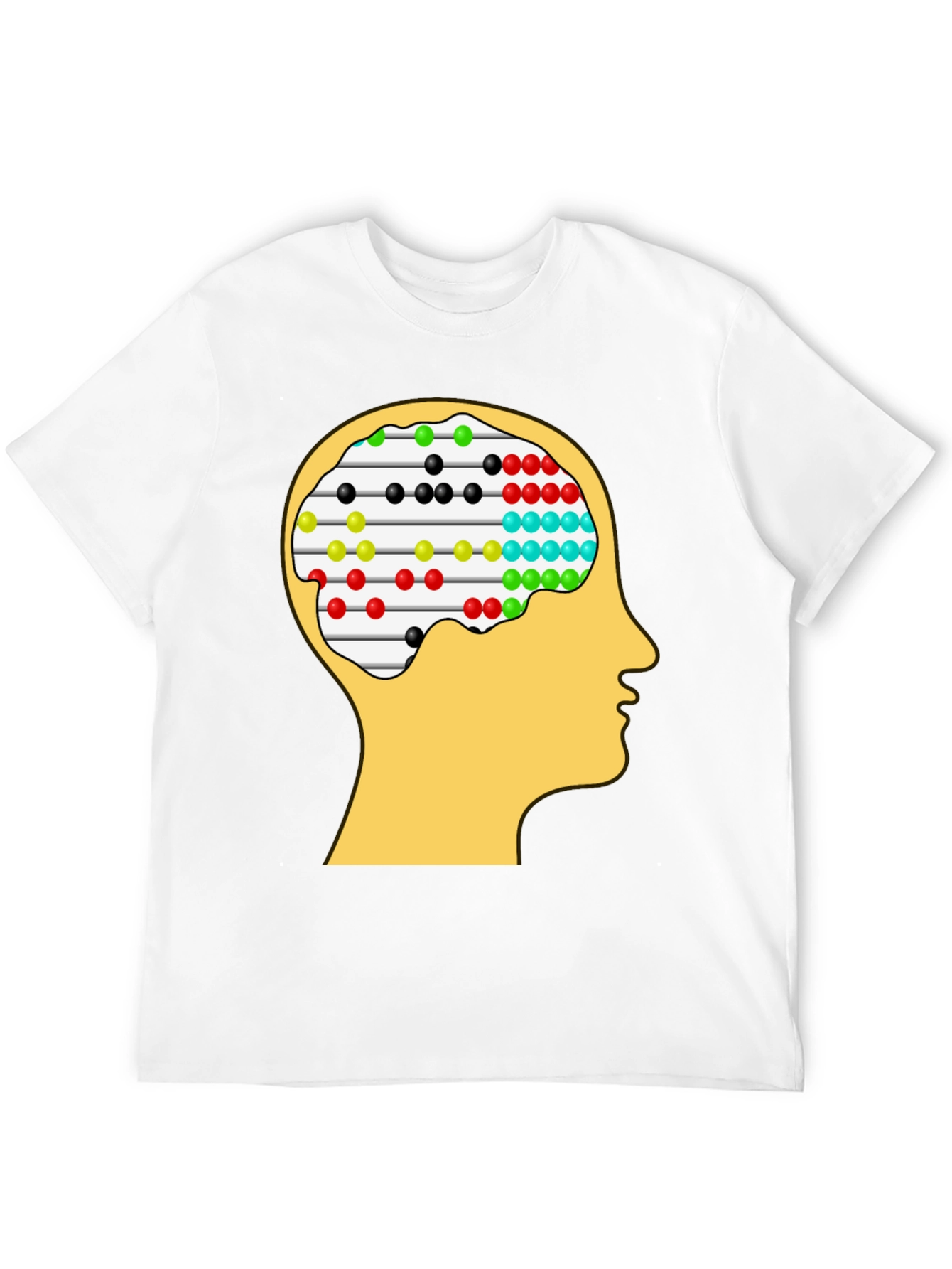 Brain Abacus Graphic Tee - Smart Casual T-Shirt
