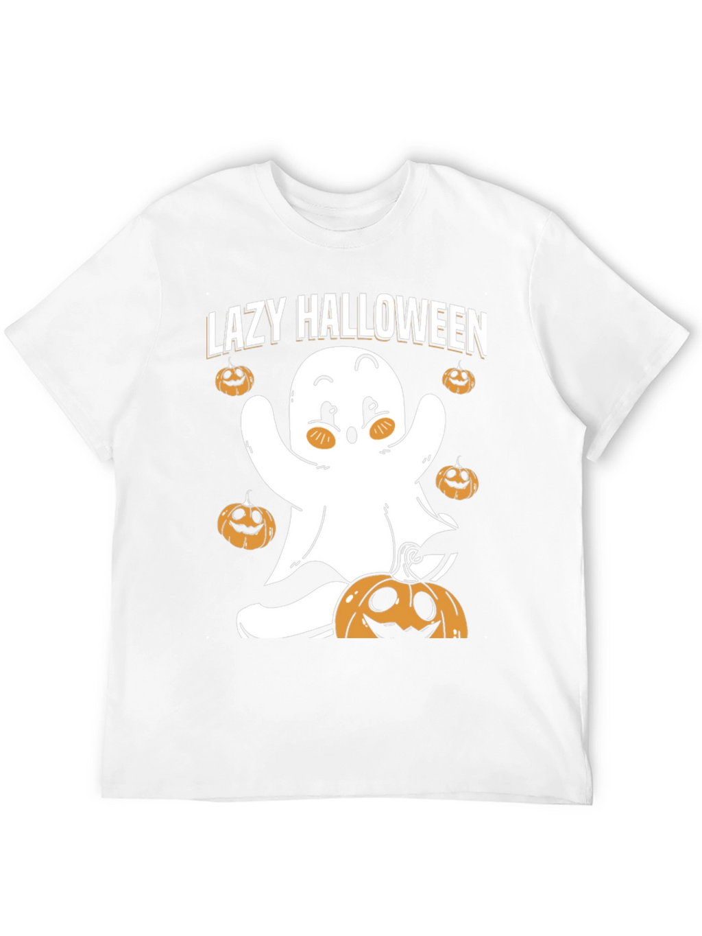 Lazy Halloween Ghost T-Shirt - Spooky Season
