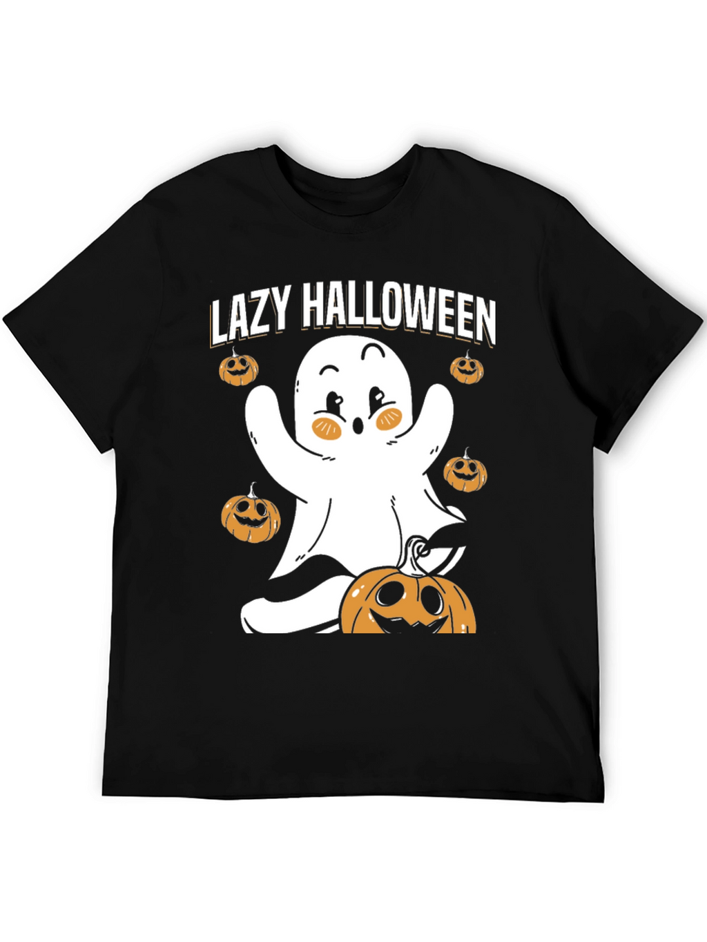 Lazy Halloween Ghost T-Shirt - Spooky Season