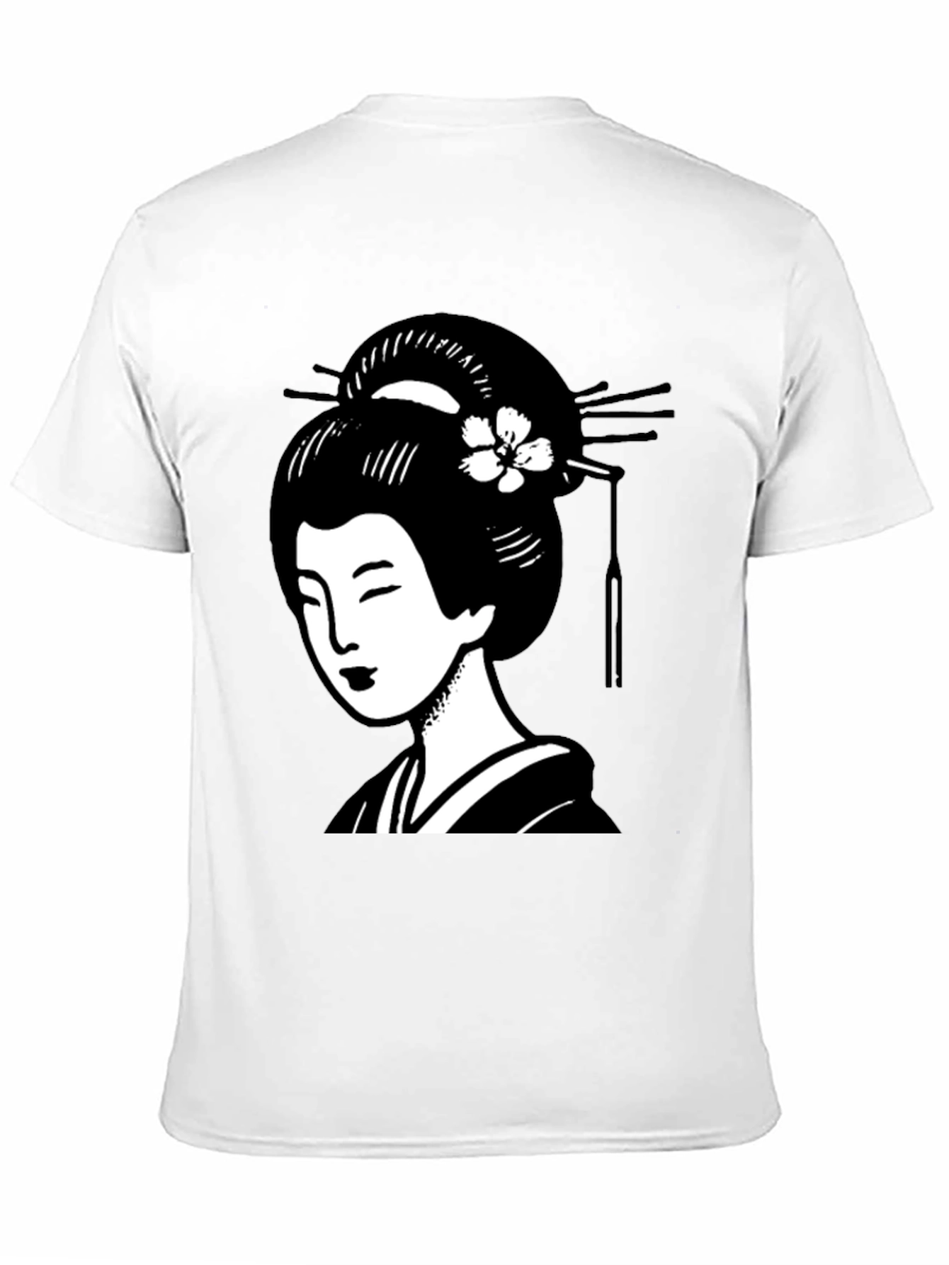 Geisha Graphic Black T-Shirt