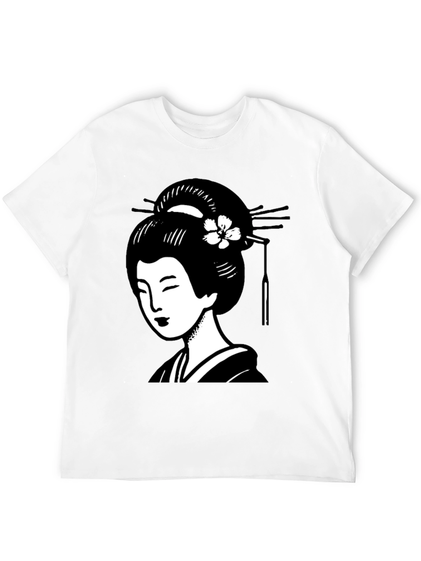 Geisha Graphic Black T-Shirt