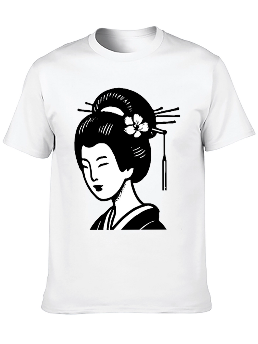 Geisha Graphic Black T-Shirt