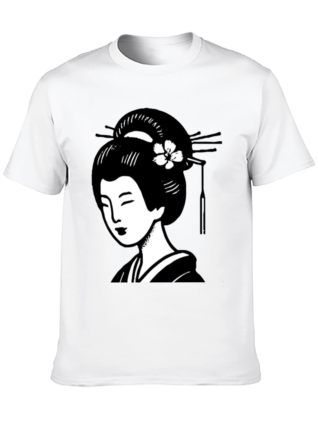 Geisha Graphic Black T-Shirt