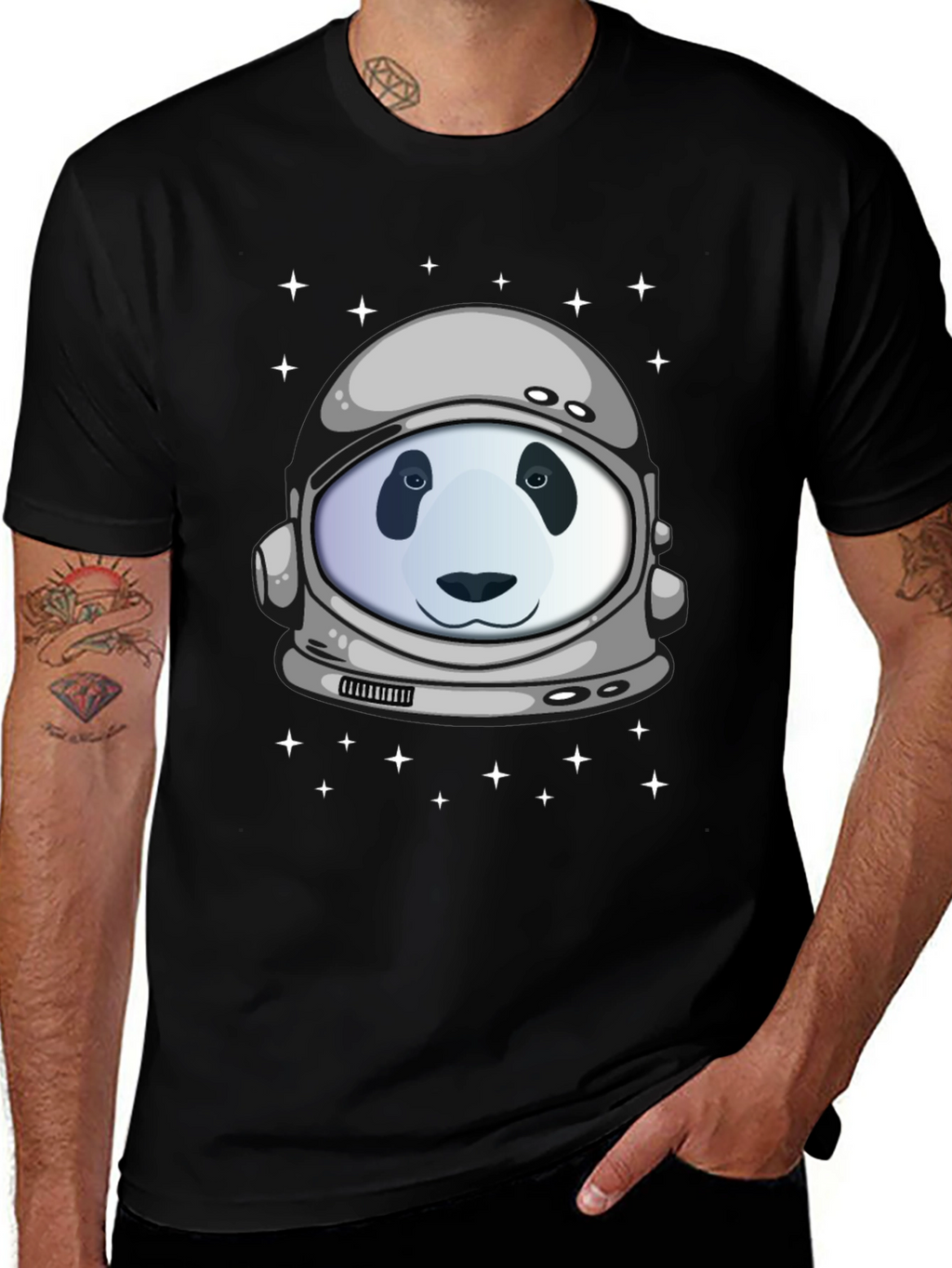 Panda Astronaut T-Shirt - Space Explorer Tee