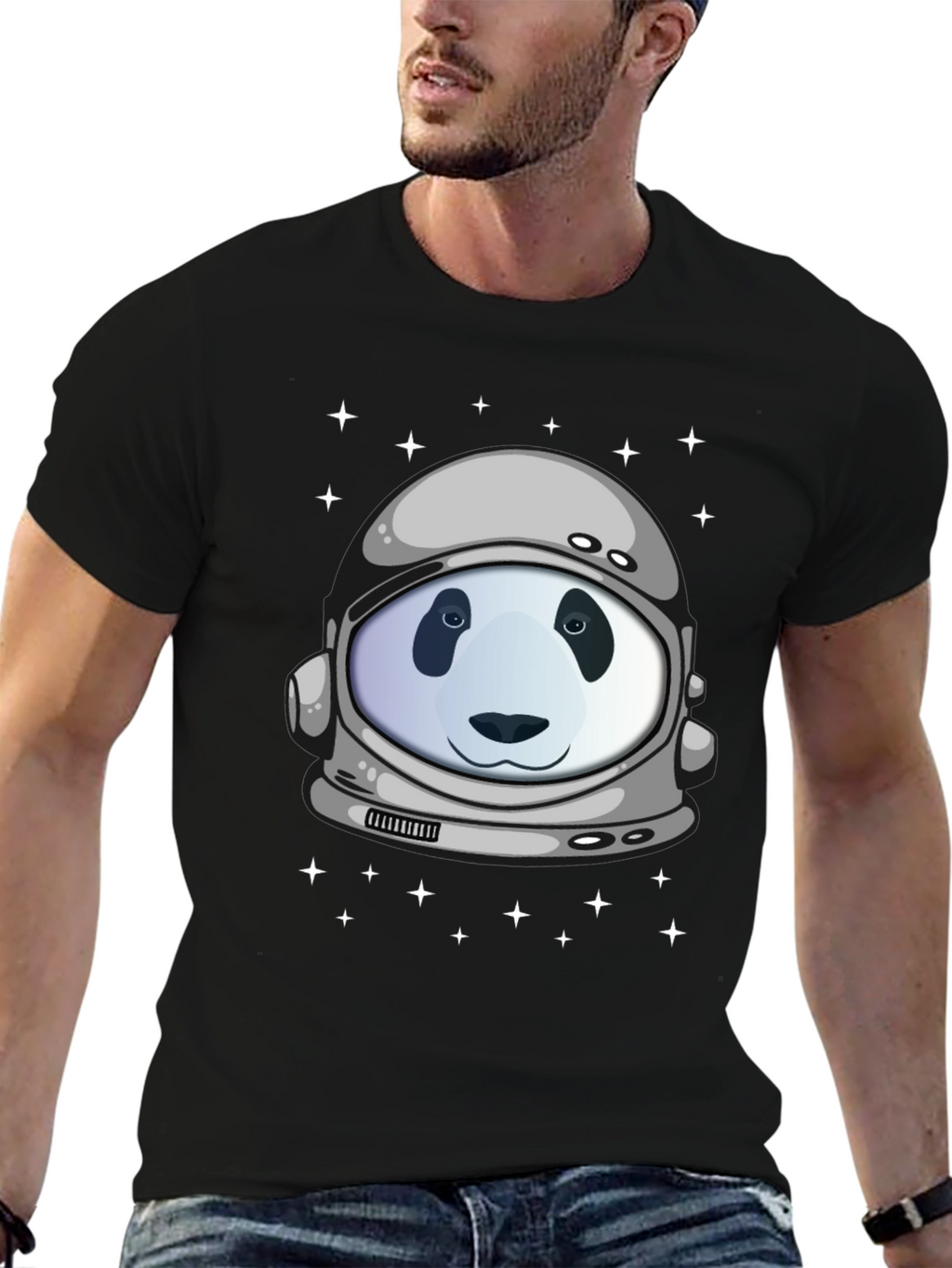 Panda Astronaut T-Shirt - Space Explorer Tee