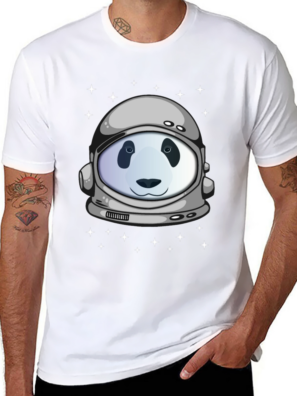 Panda Astronaut T-Shirt - Space Explorer Tee