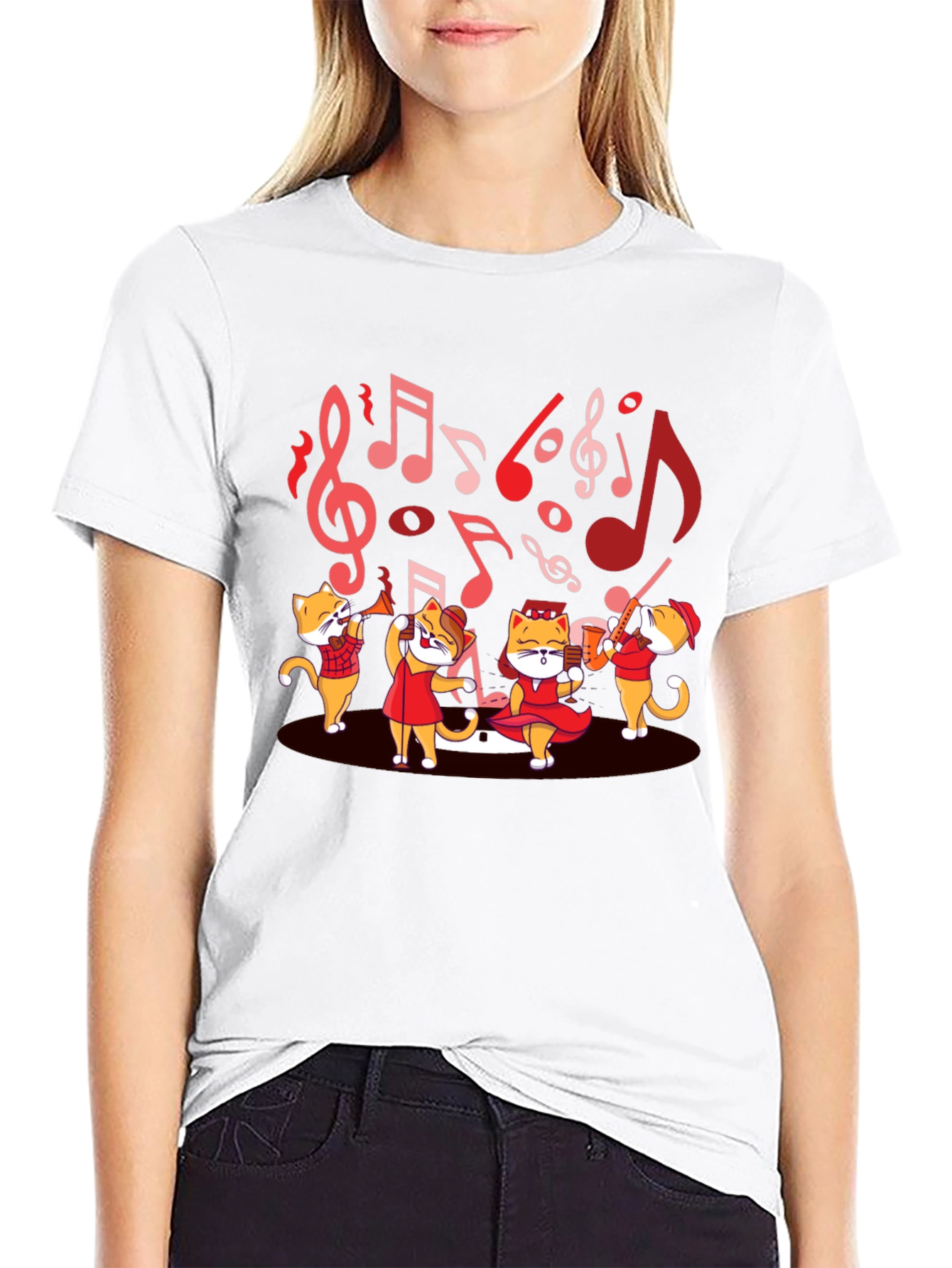 Musical Cats T-Shirt - Band Design Tee
