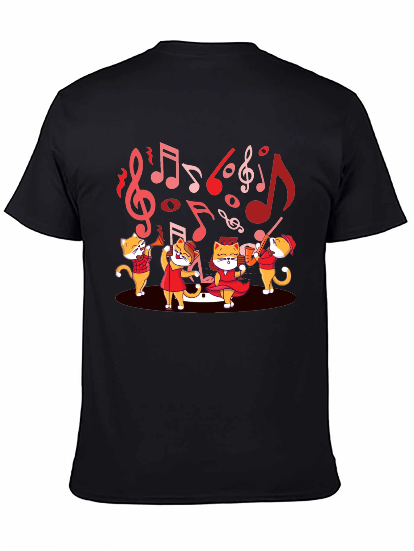 Musical Cats T-Shirt - Band Design Tee