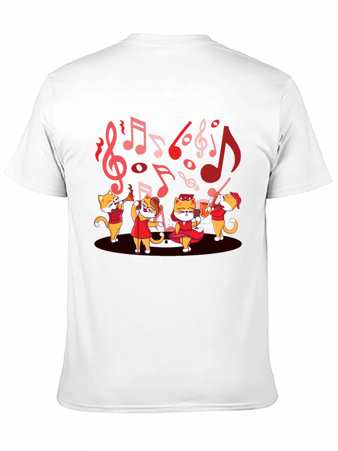 Musical Cats T-Shirt - Band Design Tee