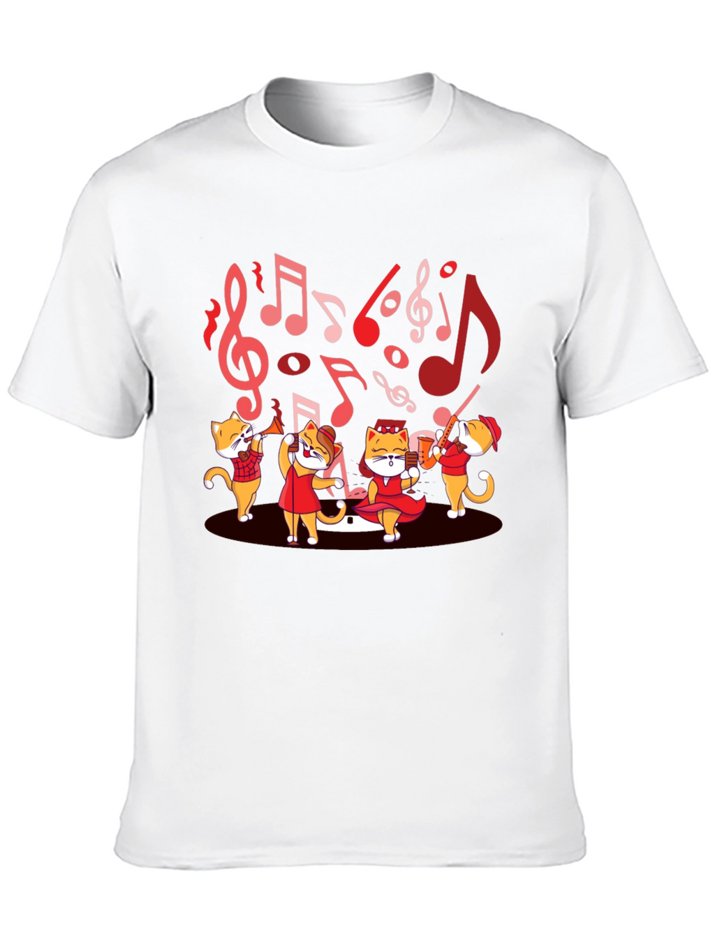 Musical Cats T-Shirt - Band Design Tee