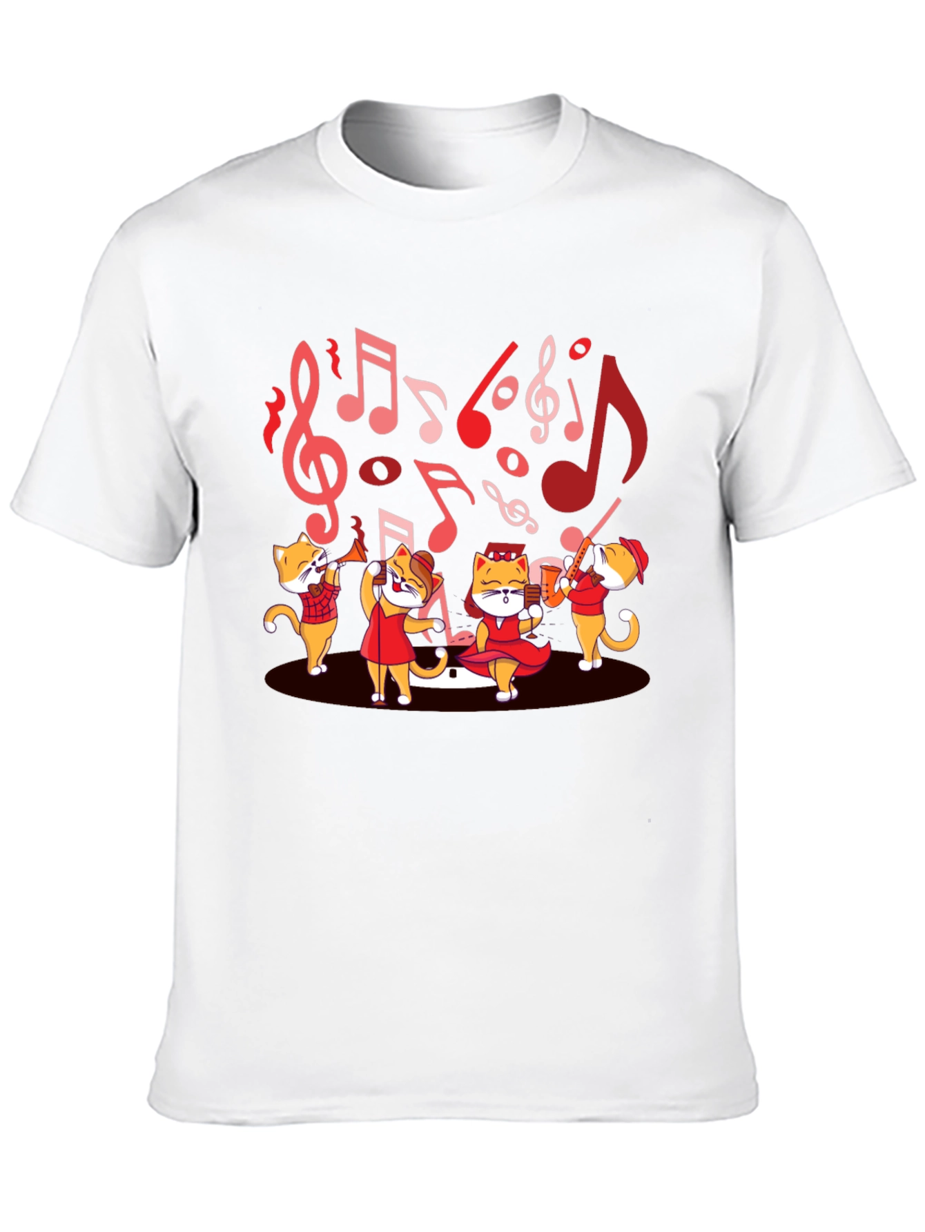 Musical Cats T-Shirt - Band Design Tee
