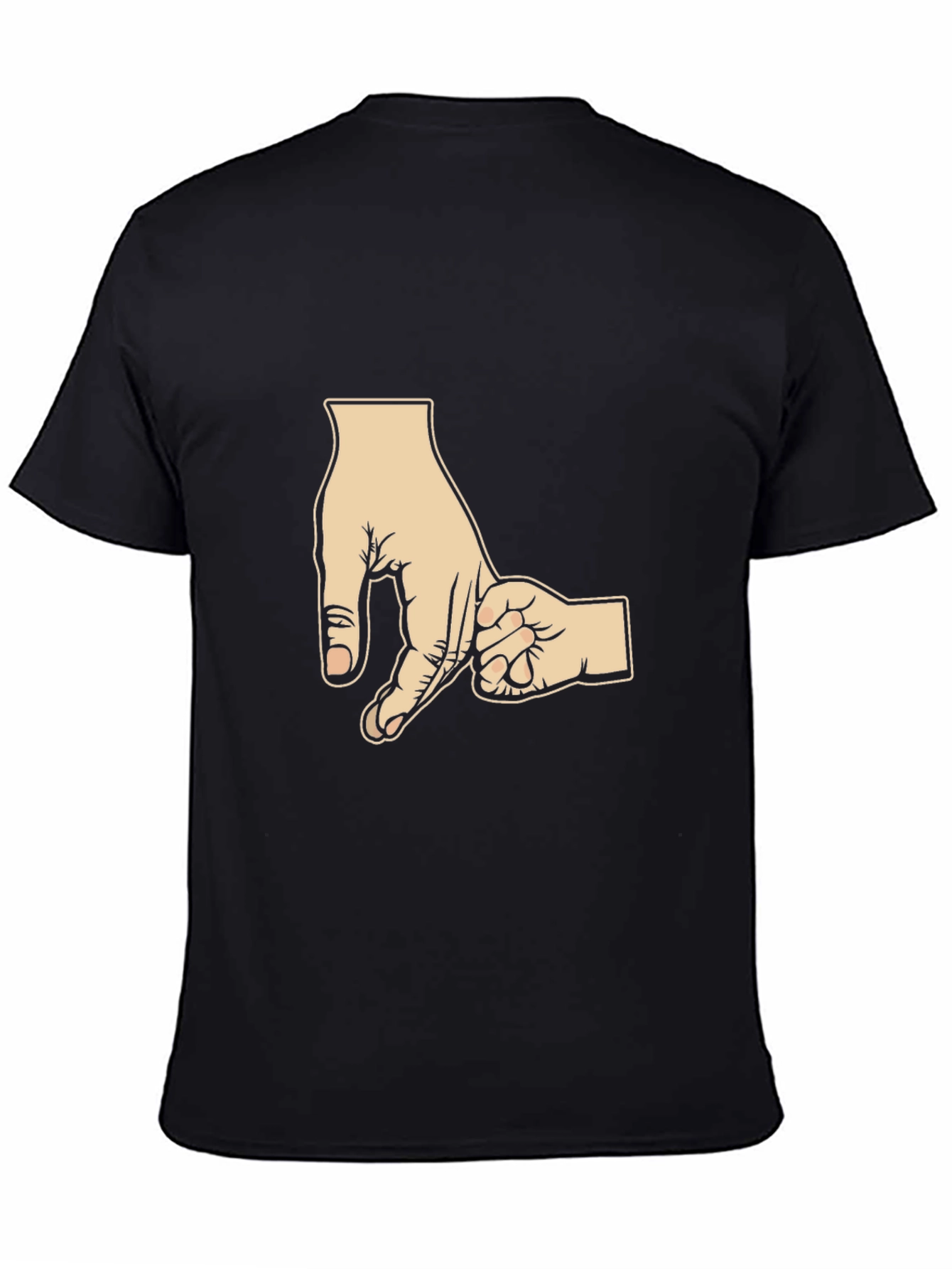 Dad & Son Hand Holding Black T-Shirt