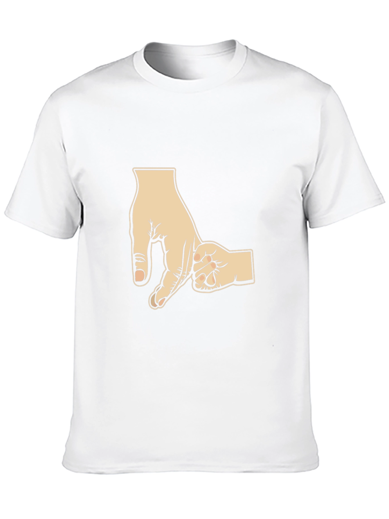 Dad & Son Hand Holding Black T-Shirt