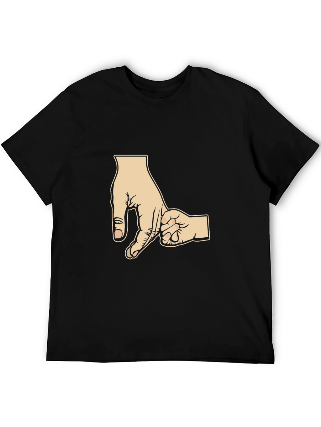 Dad & Son Hand Holding Black T-Shirt