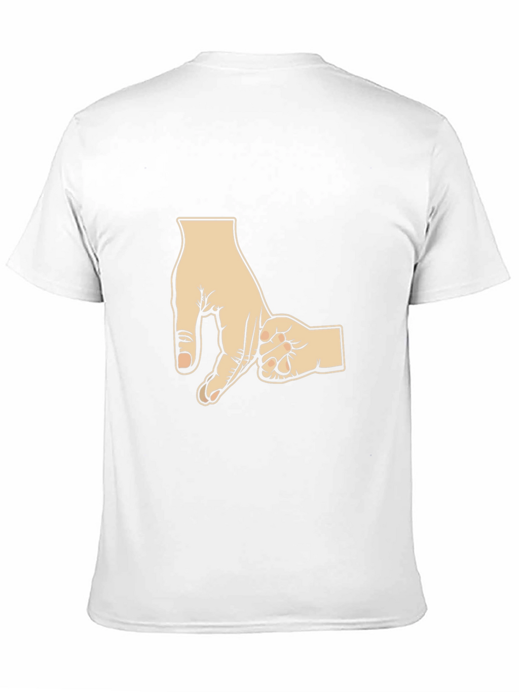 Dad & Son Hand Holding Black T-Shirt