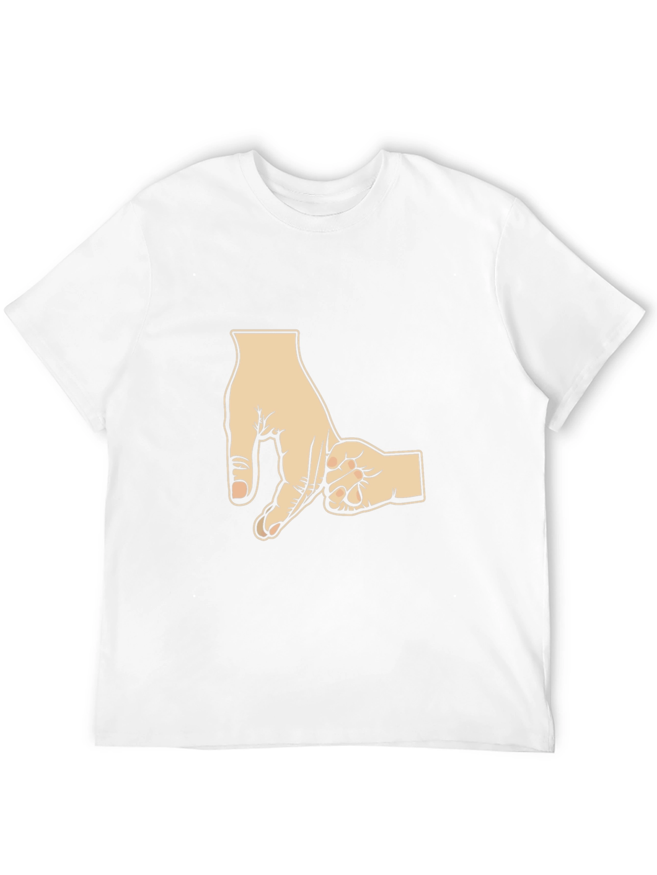 Dad & Son Hand Holding Black T-Shirt