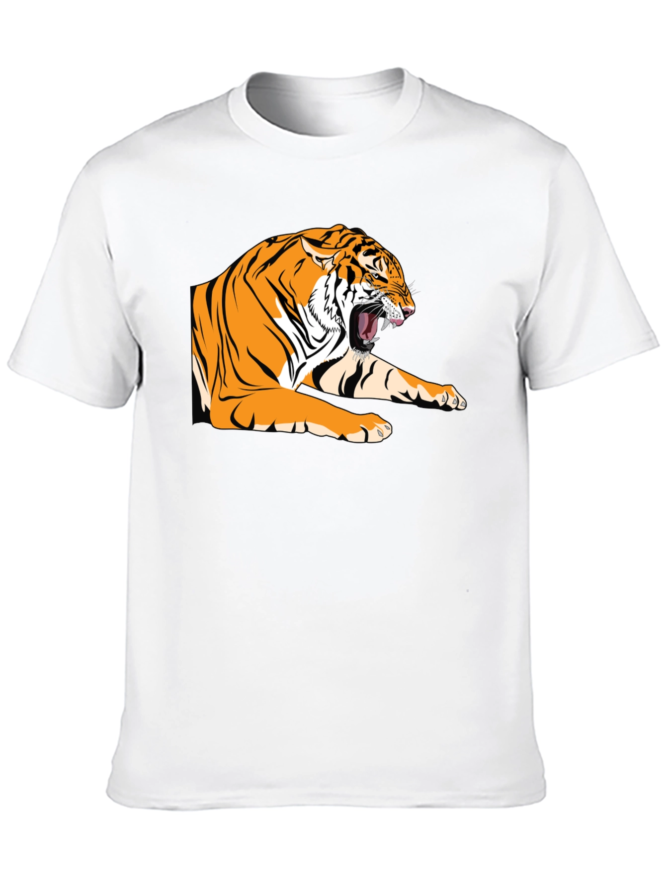 Roaring Tiger Graphic Tee - Bold Black T-Shirt