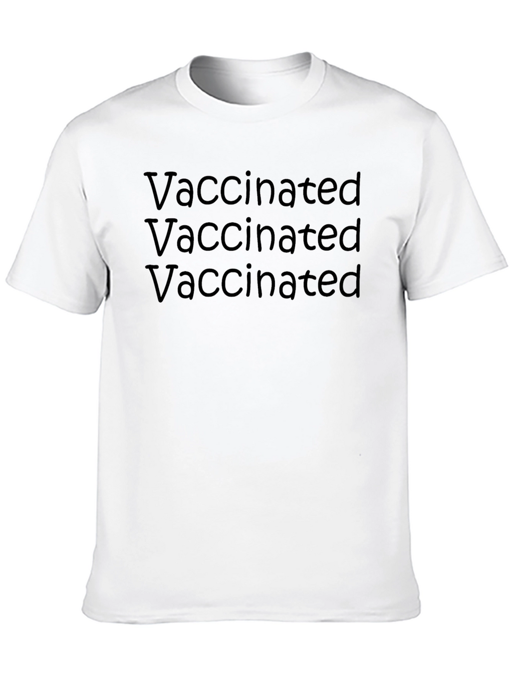 Vaccinated Black T-Shirt