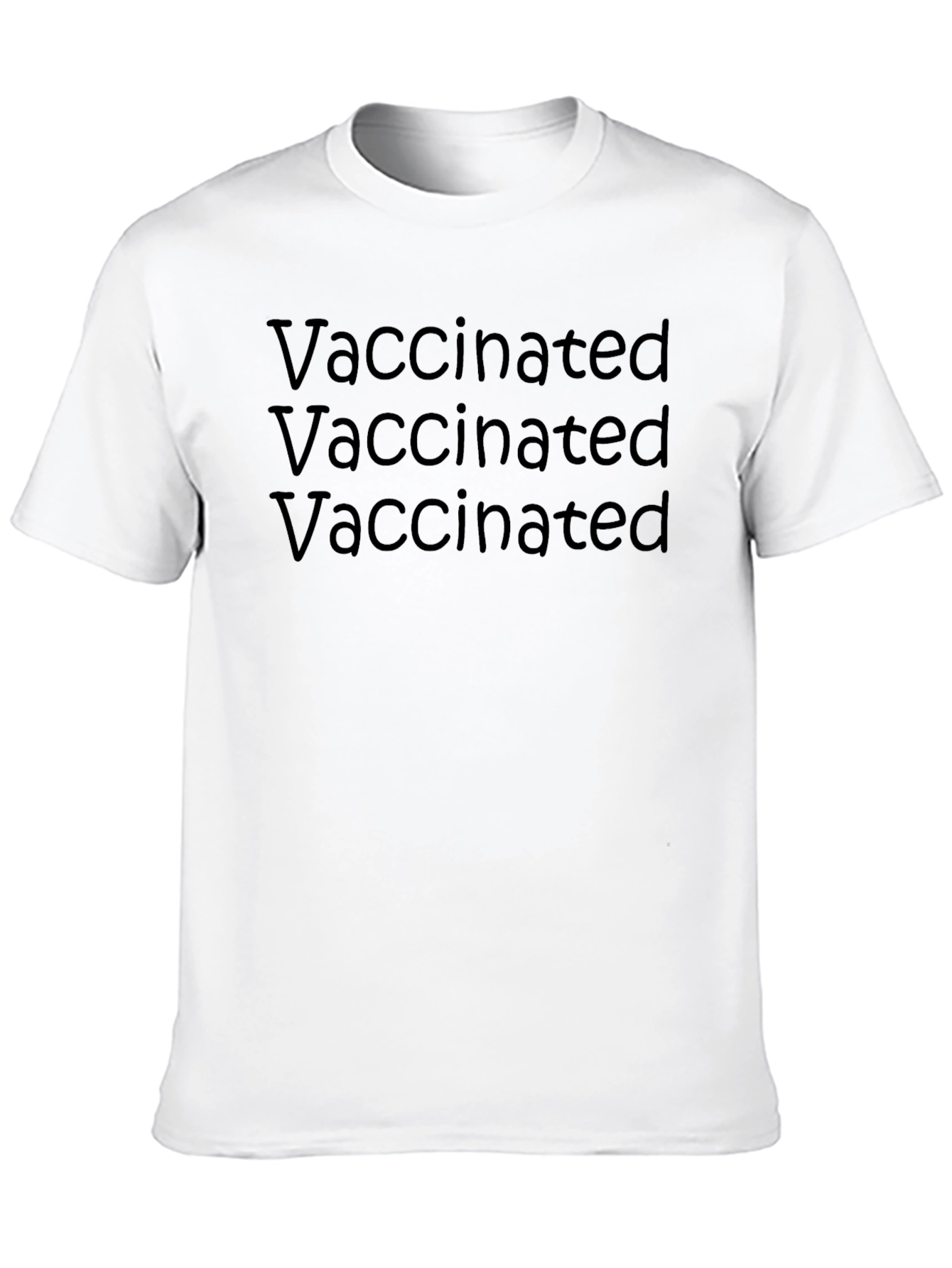 Vaccinated Black T-Shirt