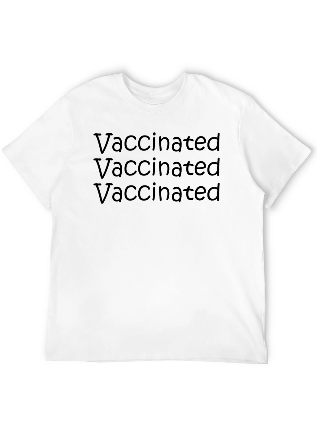 Vaccinated Black T-Shirt