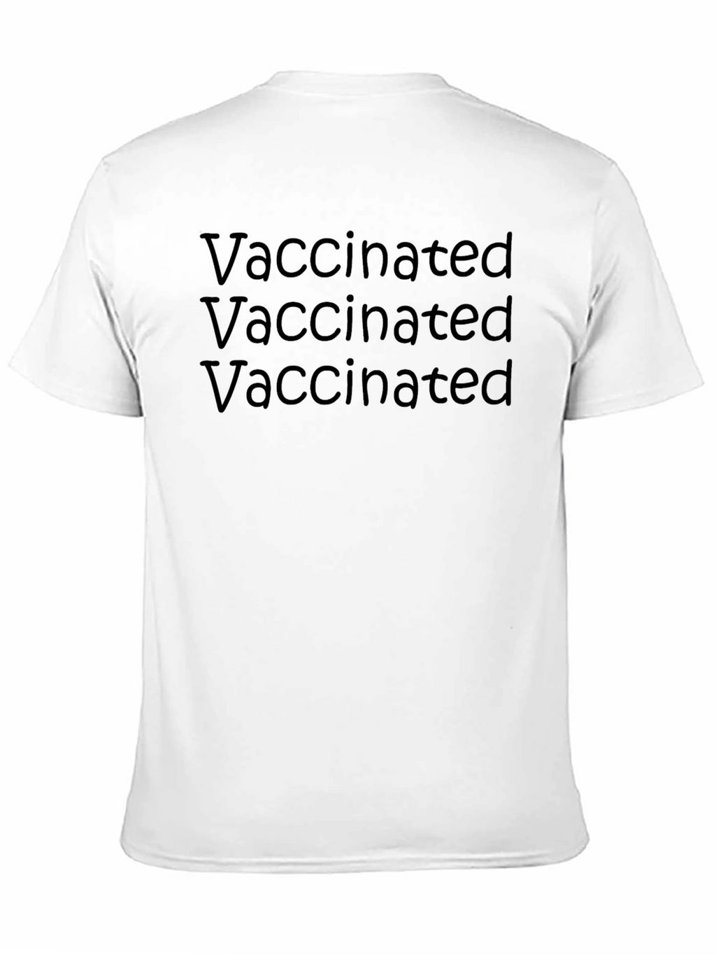 Vaccinated Black T-Shirt