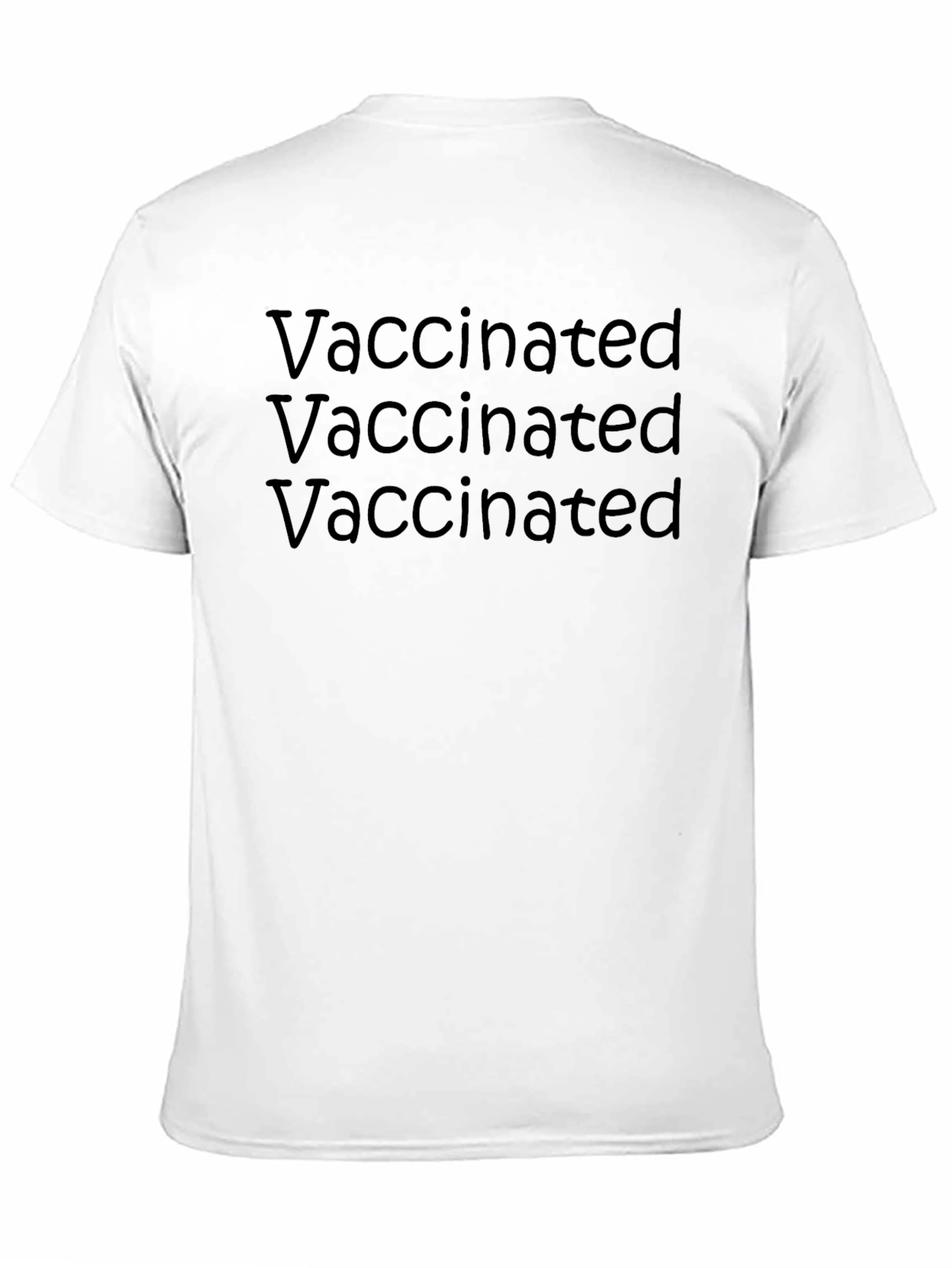 Vaccinated Black T-Shirt