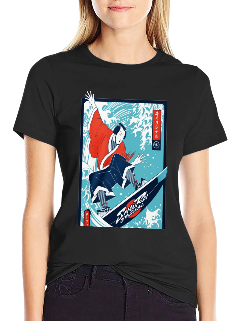 Samurai Surfer Graphic Tee