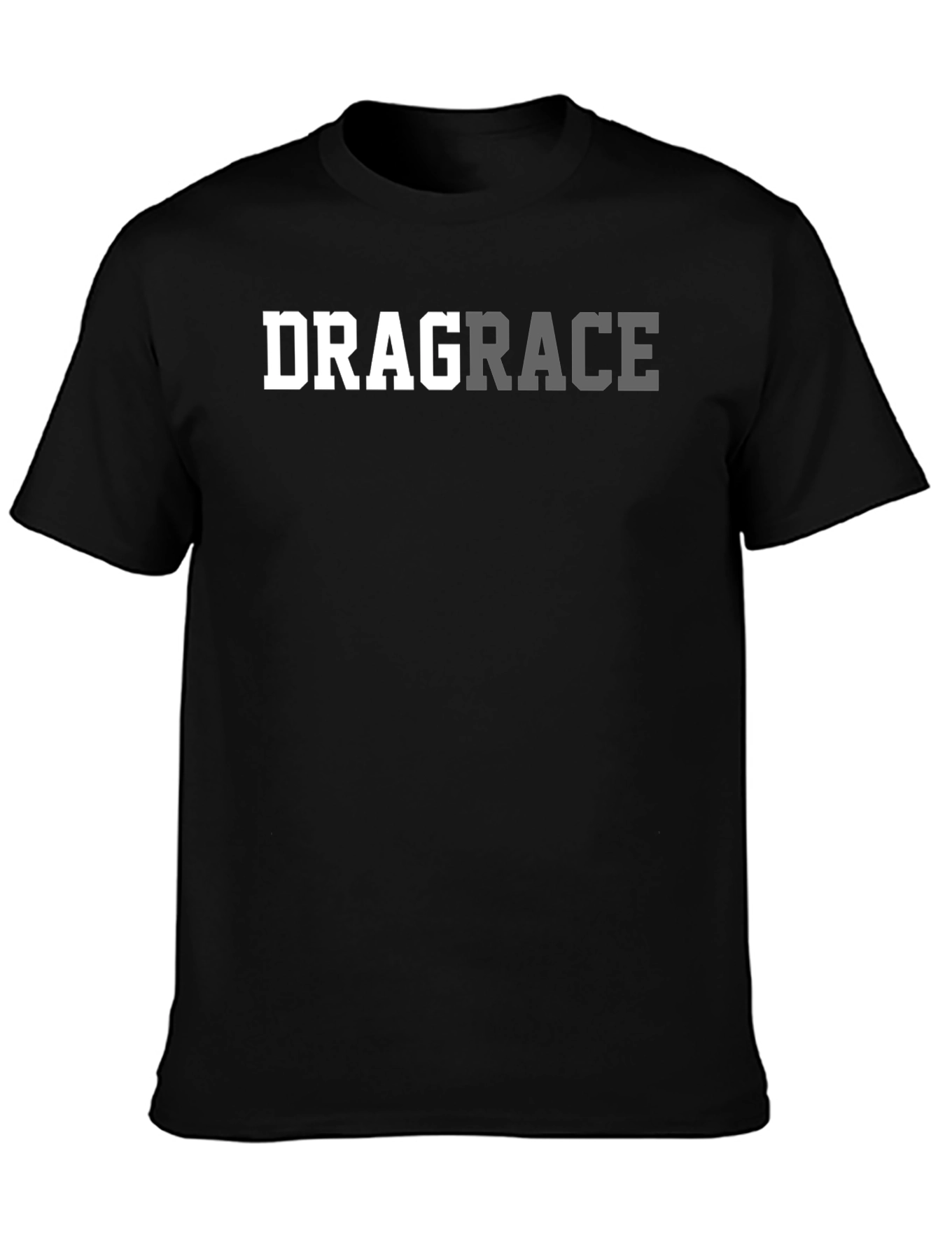 Drag Race Graphic Tee - Black Crew Neck