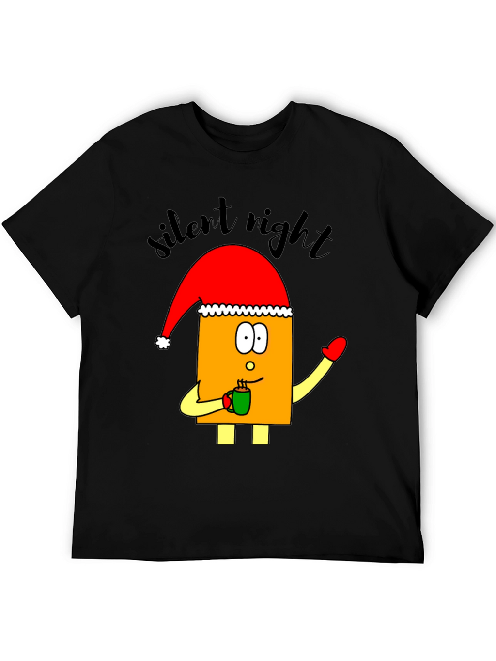 Festive Cartoon Santa T-Shirt