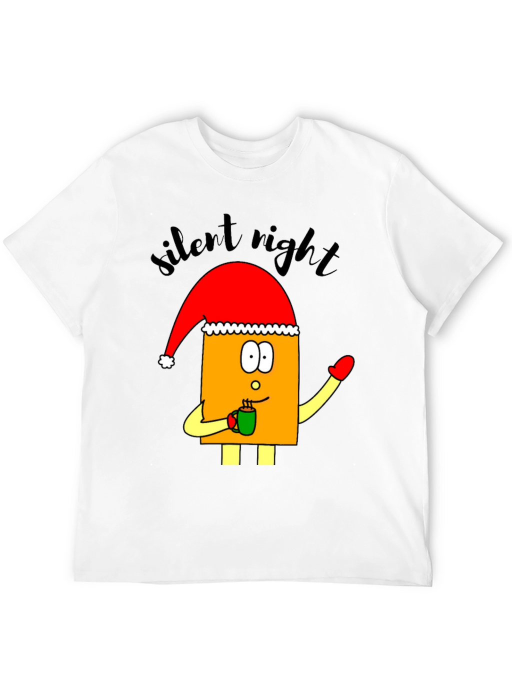 Festive Cartoon Santa T-Shirt