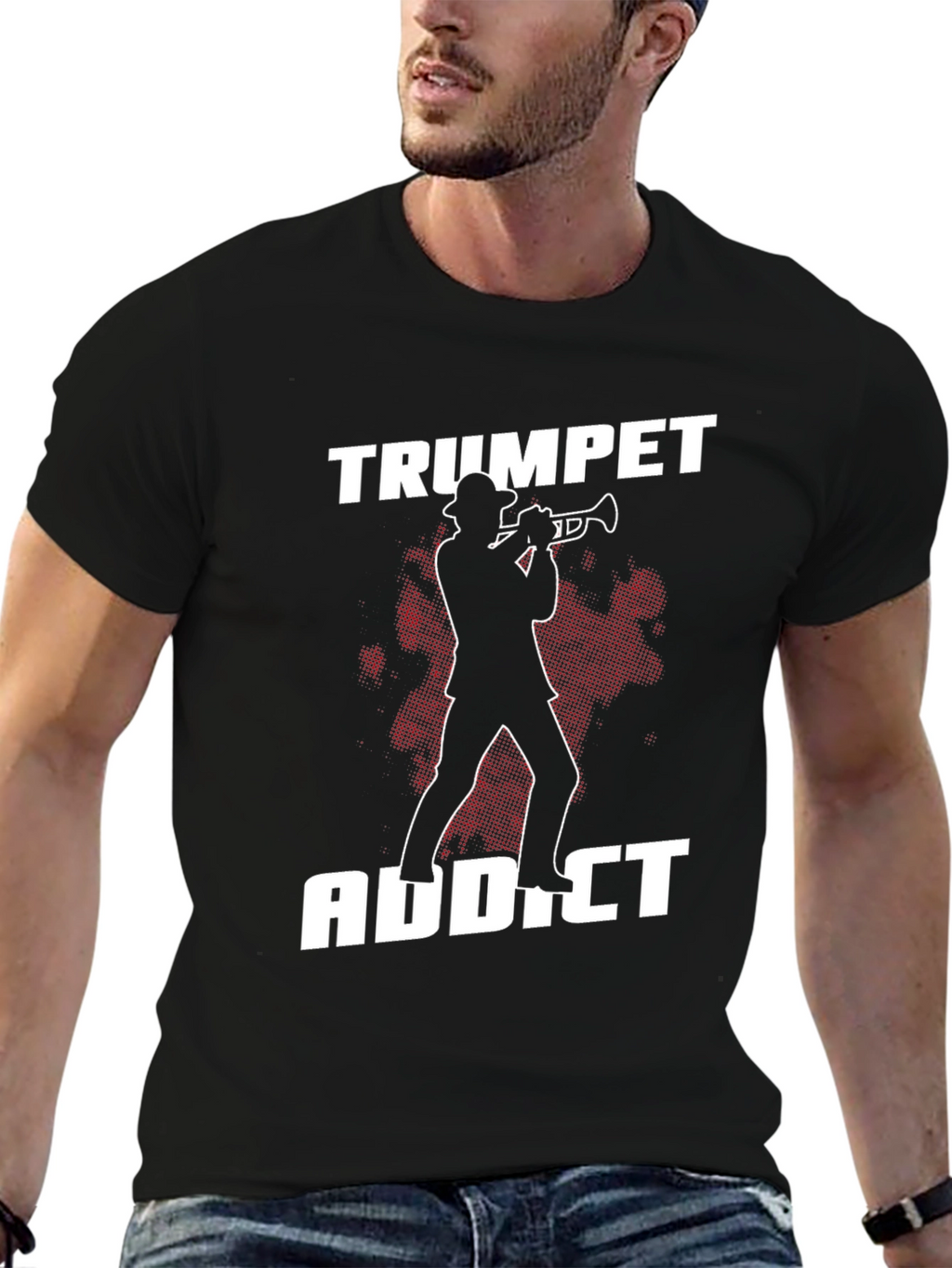 Trumpet Addict Graphic Tee - Musician T-Shirt