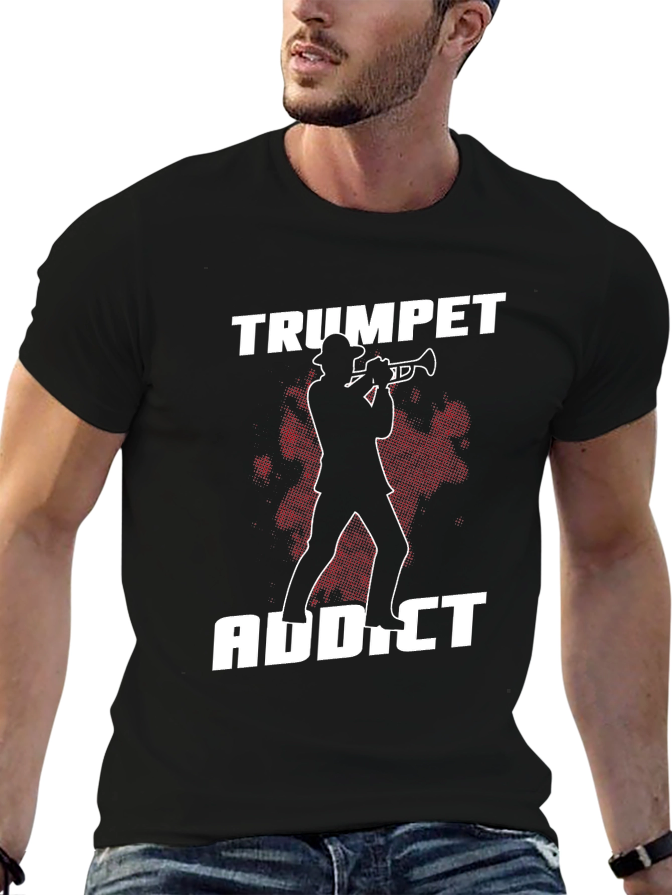 Trumpet Addict Graphic Tee - Musician T-Shirt