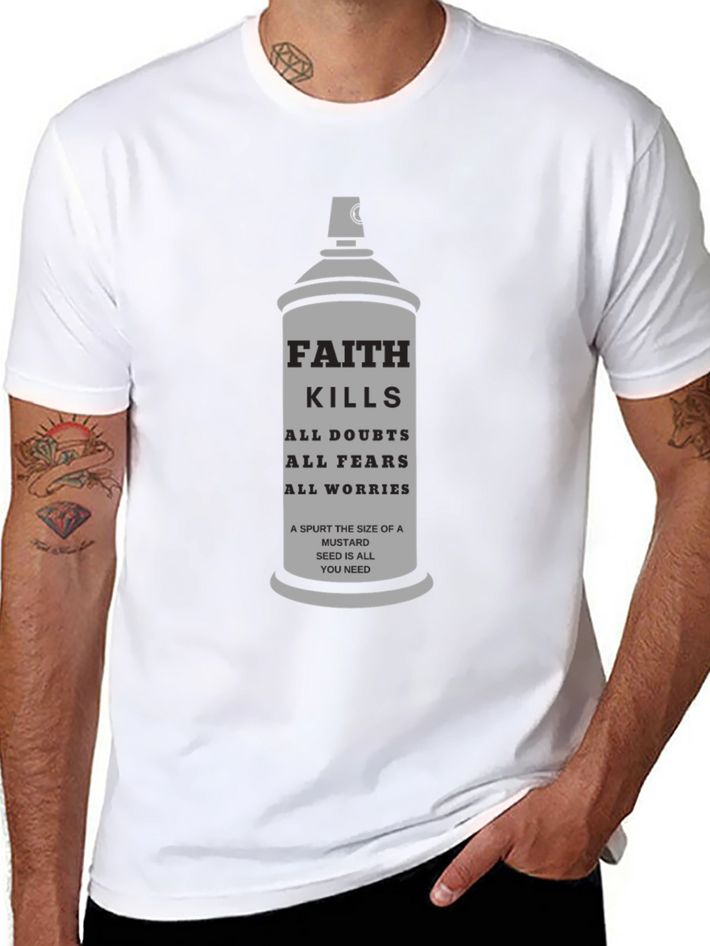 Faith Kills T-Shirt - Mustard Seed Inspirational Tee