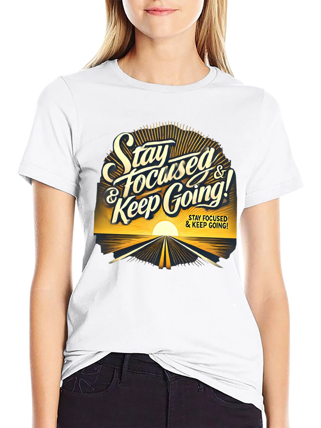 Stay Focused Graphic Tee - Motivation & Style