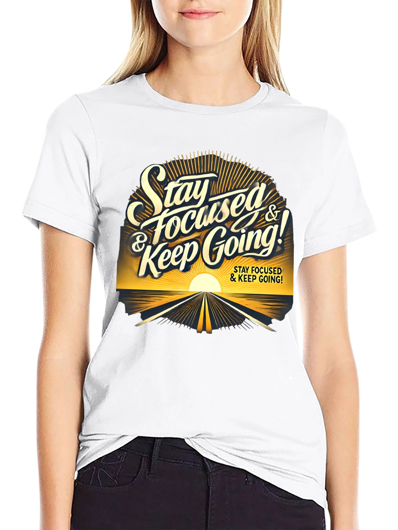 Stay Focused Graphic Tee - Motivation & Style