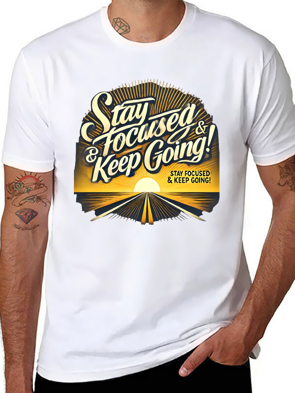 Stay Focused Graphic Tee - Motivation & Style