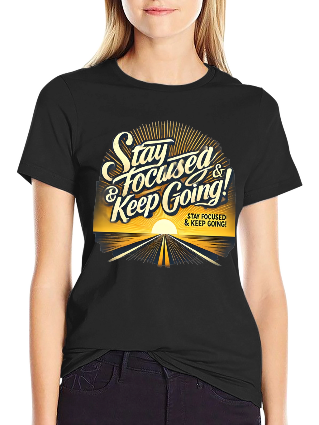 Stay Focused Graphic Tee - Motivation & Style