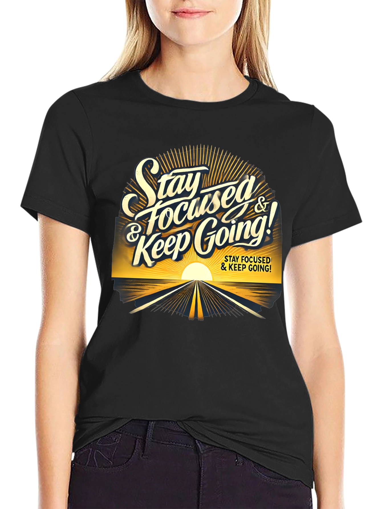 Stay Focused Graphic Tee - Motivation & Style