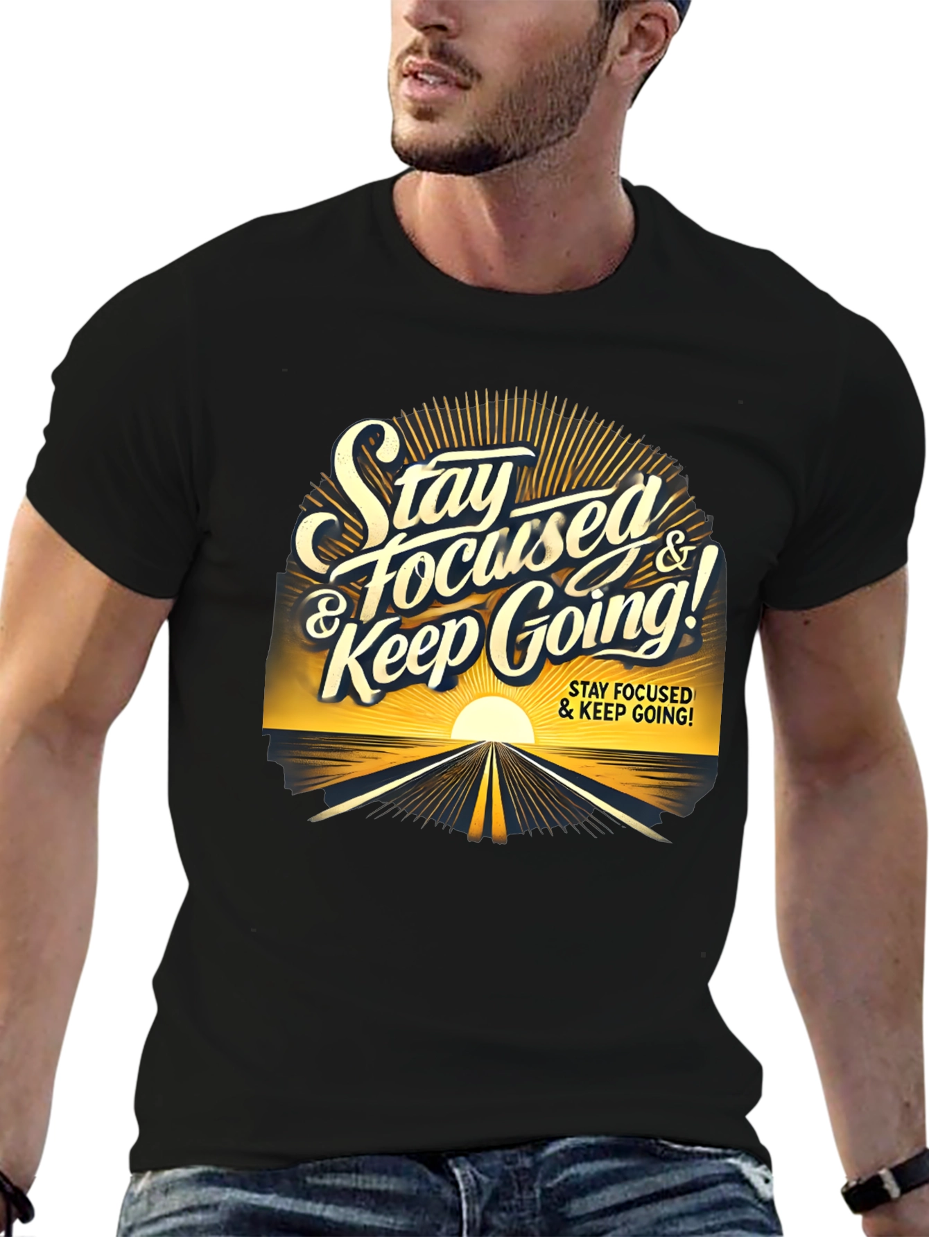 Stay Focused Graphic Tee - Motivation & Style
