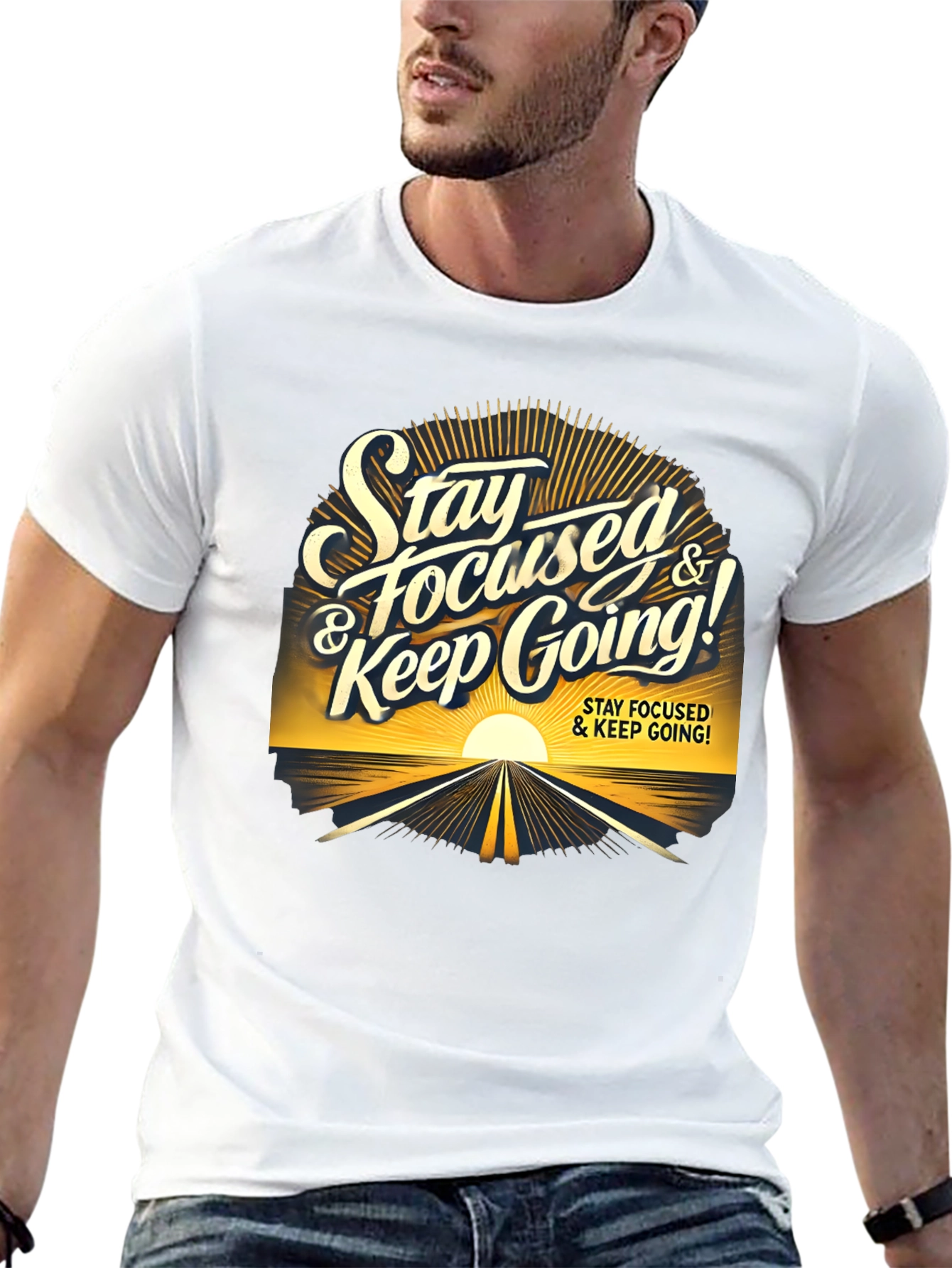 Stay Focused Graphic Tee - Motivation & Style