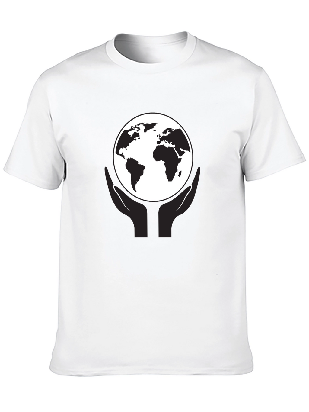 Earth In Hand Graphic Tee - Black